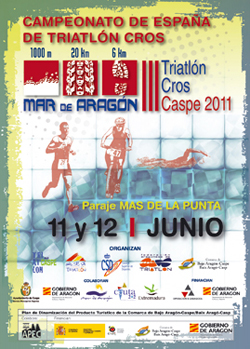 Alberto Cebollada, Asier L&oacute;pez y el junior Javier Ricarte Campeones de Espa&ntilde;a de triatl&oacute;n cros.